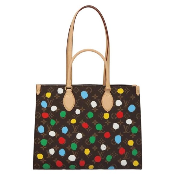 LOUIS VUITTON Monogram Painted Dots On the Go MM Bag M46379 LV Auth BA1048SM - Picture 2 of 16